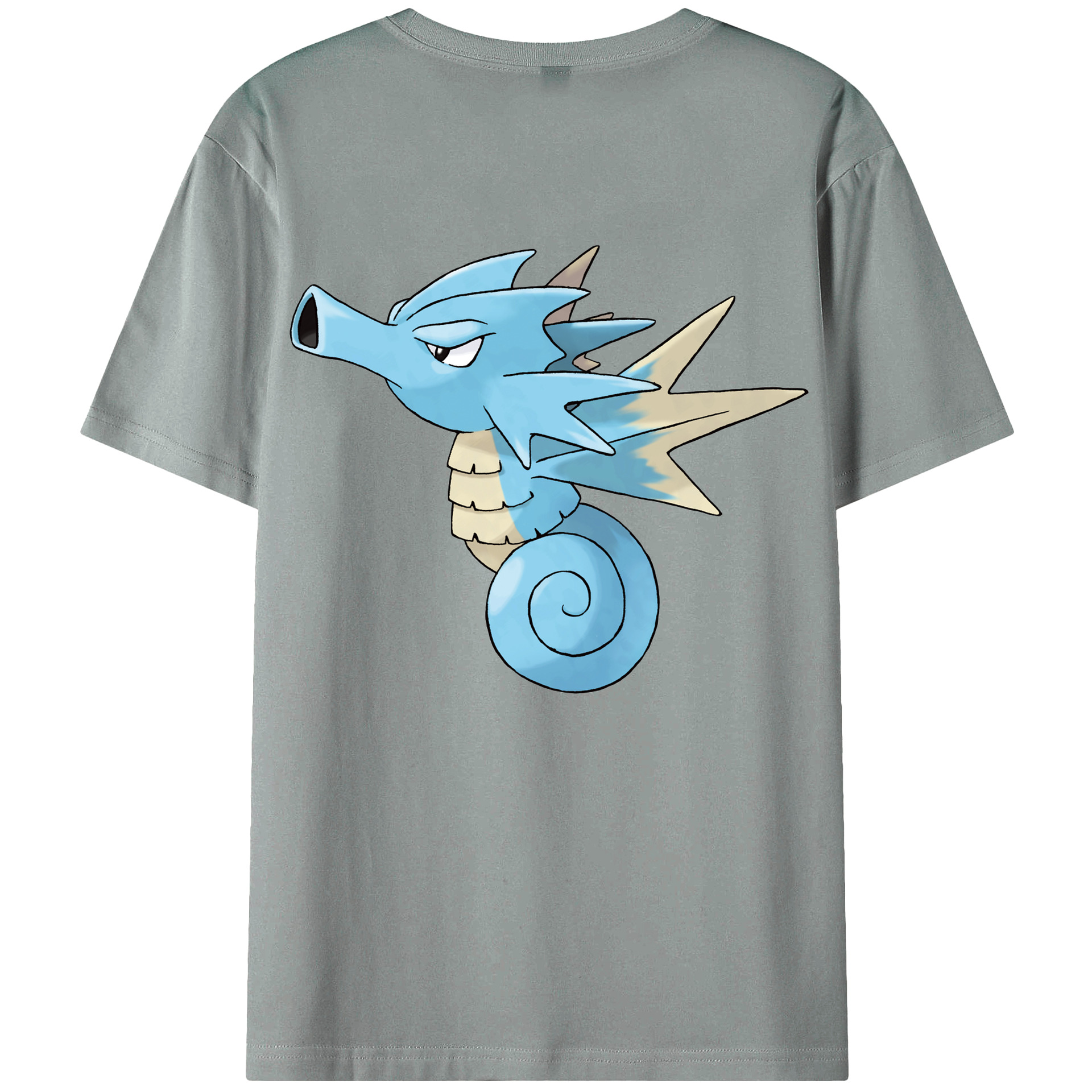 （画像用） ポケットモンスター Pokémon 綿100％ メンズ半袖Tシャツ（バックプリント） 通気性